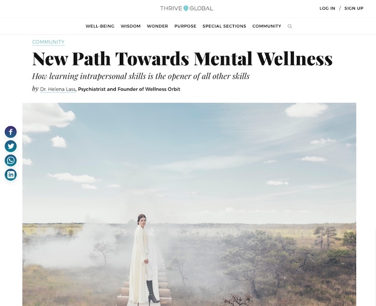 New Path Towards Mental Wellness in Thrive Global