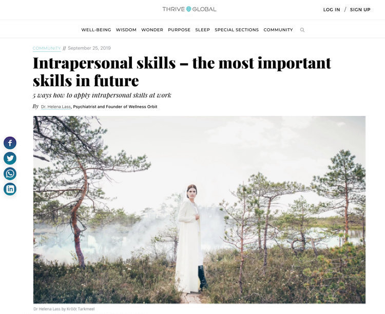 Interpersonal skills - the most important skills in future by Dr Helena Lass