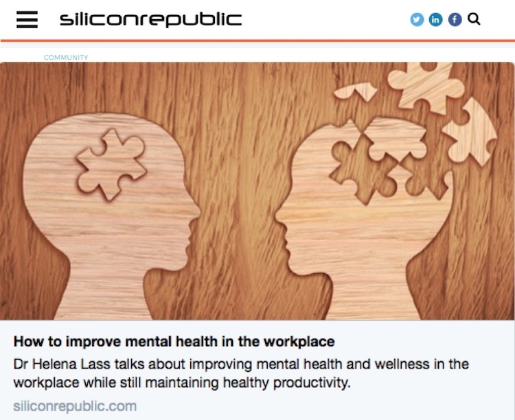 How to improve mental health in the workpalce?