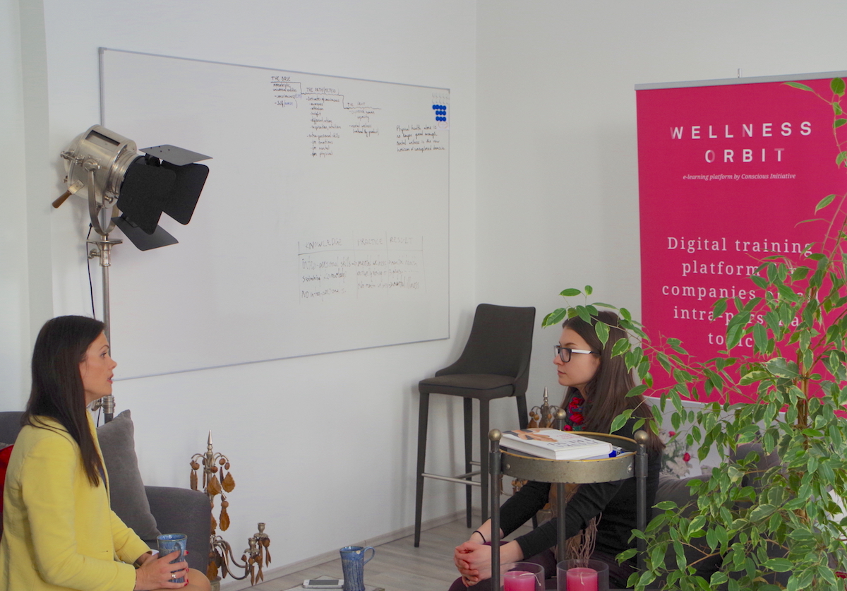 Start From Now Magazine interview in the Wellness Orbit Office